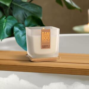 Heart and Home Bamboo & Ginger Lily Jar Candle White