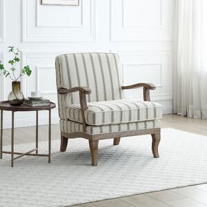 Esme Woven Folkstone Stripe Occasional Chair Folkstone Stripe Olive