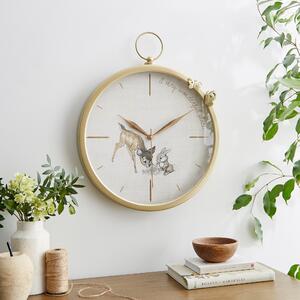 Disney Bambi Pocket Watch Wall Clock Natural