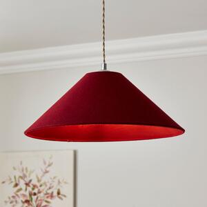 Churchgate Ashby Conical Extreme Empire Lamp Shade Wine (Red)