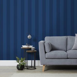 Bold Blue Stripe Wallpaper