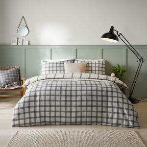 Riviera Canberra 144 Thread Reversible Duvet Cover & Pillowcase Set