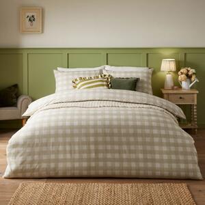 Riviera Hartsford Check 144 Thread Reversible Duvet Cover & Pillowcase Set