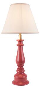 Lenoir White 25cm Shade Resin Table Lamp In Pink Clay