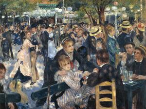 Fine Art Print Ball at the Moulin de la Galette, 1876, Pierre Auguste Renoir