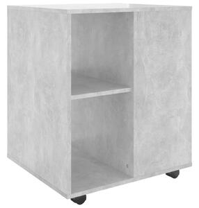 Rolling Cabinet Concrete Grey 60x53x72 cm Engineered Wood