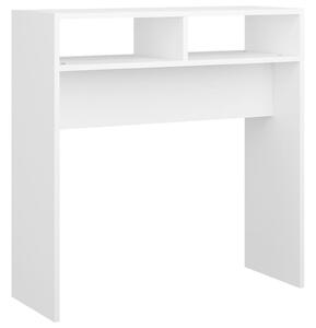 Console Table White 78x30x80 cm Engineered Wood