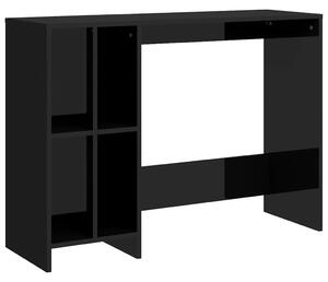 Notebook Desk High Gloss Black 102.5x35x75 cm Engineered Wood