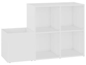 Hall Shoe Cabinet White 105x35.5x70 cm Engineered Wood
