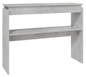 Console Table Concrete Grey 102x30x80 cm Engineered Wood
