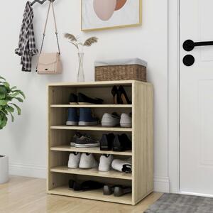 Shoe Cabinet Sonoma Oak 60x35x70 cm Engineered Wood