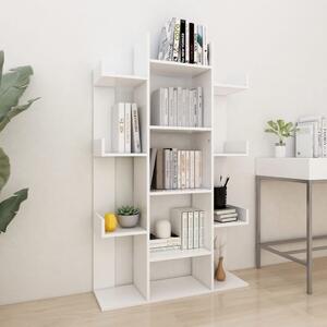 Book Cabinet White 86x25.5x140 cm Engineered Wood