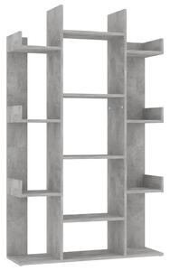 Book Cabinet Concrete Grey 86x25.5x140 cm Engineered Wood