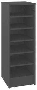 Shoe Cabinet Black 31.5x35x90 cm Engineered Wood