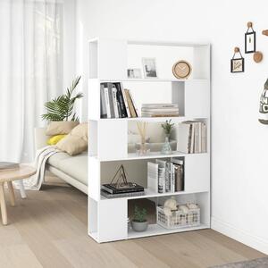 Book Cabinet Room Divider White 100x24x155 cm Engineered Wood
