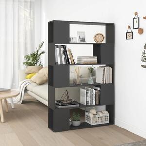 Book Cabinet Room Divider Grey 100x24x155 cm Engineered Wood