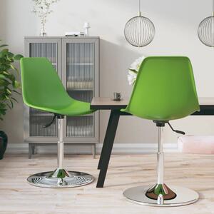 Swivel Dining Chairs 2 pcs Green PP