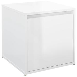 Box Drawer High Gloss White 40.5x40x40 cm Engineered Wood