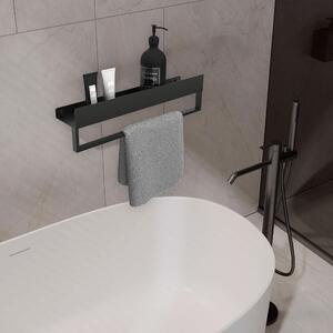 Bathroom shelf SF01 60cm black matt