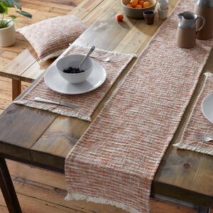 Pineapple Elephant Textured Frayed Edge 30x46cm Placemat Terracotta