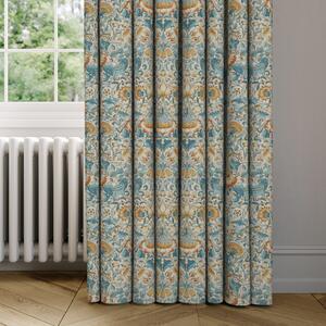 William Morris At Home Lodden Made to Measure Curtains Blue/Brown