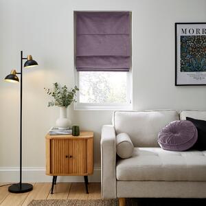 Recycled Velour Thistle Roman Blind Purple