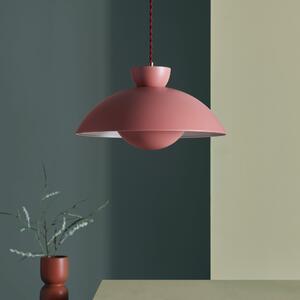Elements Levi Metal Easy Fit Pendant Shade Pink
