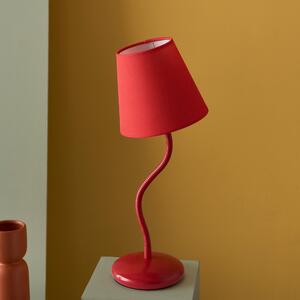 Boogi Metal Adjustable Table Lamp Red