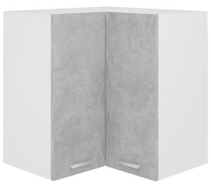 Hanging Corner Cabinet Concrete Grey 57x57x60 cm Engineered Wood