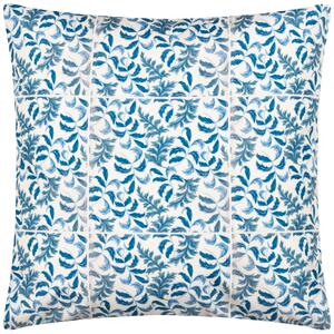 Paoletti Minton Tiles Large Outdoor Cushion Blue