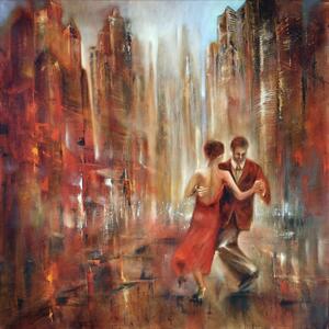 Illustration Tango, Annette Schmucker, (40 x 40 cm)