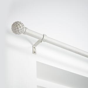 Ainsley Extendable Eyelet Curtain Pole 25/28mm White