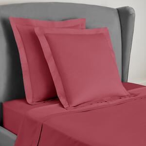 Dorma 300 Thread Count 100% Cotton Sateen Plain Continental Square Pillowcase Pink