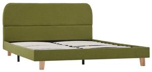 Bed Frame Green Fabric 135x190 cm 4FT6 Double
