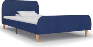 Bed Frame Blue Fabric 90x190 cm 3FT Single
