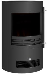 HOMCOM 1000/2000W Freestanding Electric Fireplace, Indoor Heater Fire Stove with Log Burner Effect Flame, Thermostat Control
