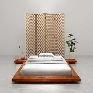 Japanese Futon Bed Frame Solid Acacia Wood 100x200 cm