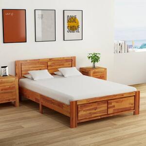 Bed Frame Solid Acacia Wood 140x200 cm