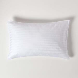 White Egyptian Cotton Satin Stripe Housewife Pillowcase 330 TC