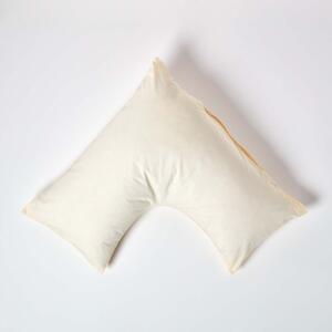 Homescapes Cream Egyptian Cotton V Shaped Pillowcase 200 TC