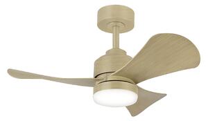 Ceiling Fan with Light Romimex White Natural