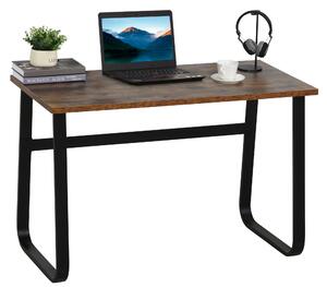 HOMCOM Writing Desk Workstation Center Laptop Table Industrial Design Furniture for Home Office Study Use Aosom UK