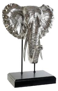 Decorative Figure DKD Home Decor RF-177266 42 x 30 x 56 cm Elephant Silver Black Resin Colonial MDF Wood