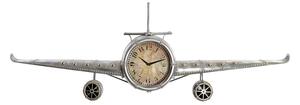 Wall Clock DKD Home Decor Aeroplane Metal Crystal (141 x 20 x 46.5 cm)