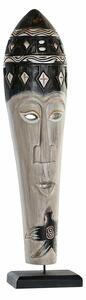 Decorative Figure DKD Home Decor Bamboo Iron Mask (19 x 10 x 78 cm)