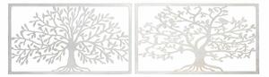 Wall Decoration DKD Home Decor 84,5 x 1 x 49 cm Tree White Cottage (2 Units)