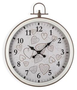 Wall Clock Versa Cozy Hearts Metal (5 x 73,5 x 60 cm)