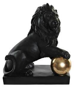 Decorative Figure DKD Home Decor RF-181551 Black Golden Resin Lion 38 x 25 x 44 cm