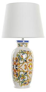 Desk lamp DKD Home Decor Ceramic Linen White (34 x 34 x 67 cm)