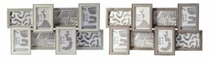 Photo frame DKD Home Decor 60 x 3 x 32 cm Crystal Grey Brown MDF Wood Urban (2 Units)